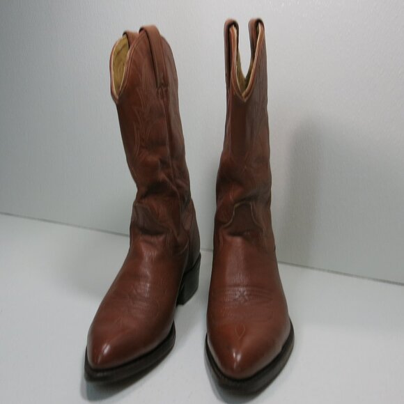 Texas Brand 7864 Oil Tanned Leather Men\'s Kicker Cowboy Western Boots Shoes 8 D